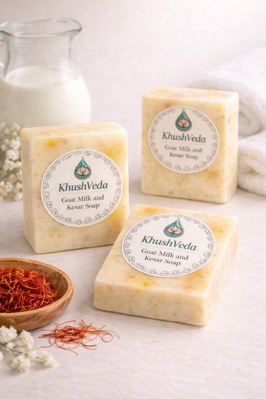 Goat Milk & Kesar Soap “Pack of 3”